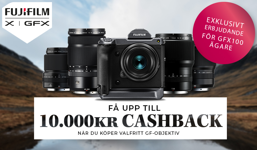 Fujifilm GFX100 objektiv cashback